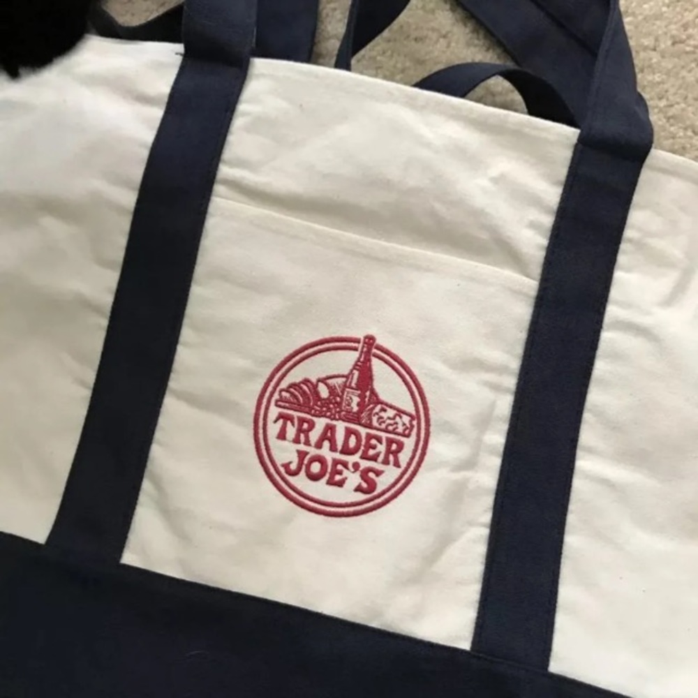 Trader Joe’s Bags x 2 Canvas Totes • BNWT! VERY HARD TO FIND! - Picture 5 of 5
